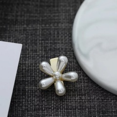 Trendy Wedding Elegant Hair Accessories Pearls Flower Hair Clips For Girl