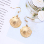 Fashion 2019 mother of pearl stainless steel silver shell gold earrings Fashion 2019 mother of pearl stainless steel silver shell gold earrings