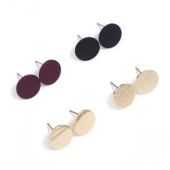4pcs/set korean wholesale fashion jewelry simple women alloy earrings studs