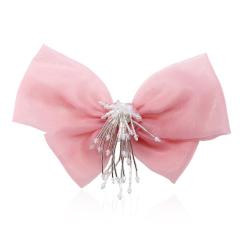 Korean style fashion women corsage alloy inlaid ribbon bowknot brooch for college