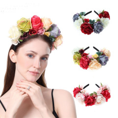 wedding bridal festival beach party holiday travel halo floral hairband garland flower
