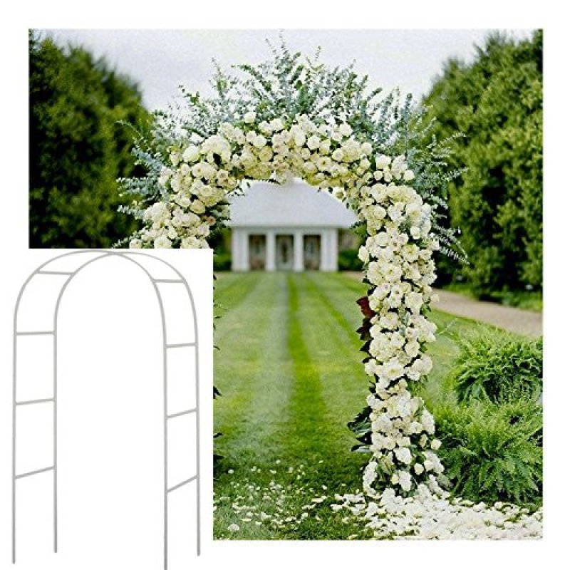 Cheap round garden metal artificial flower arch for wedding decoration