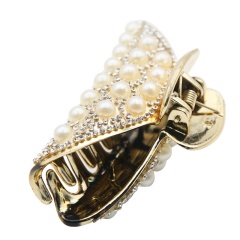 Chinese wholesale new headdress jewelry hair clip accessories diamond pearl lady large grab clips