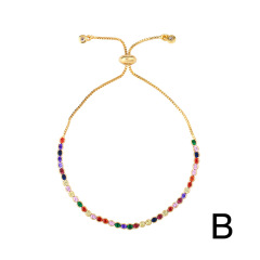 Fashion amazon hao sale jewelry zircon shell shape crystal bracelets for women