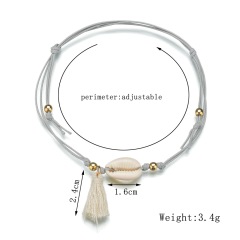 Hawaii beach silver 925 foot jewelry sea shell sea star beach anklet