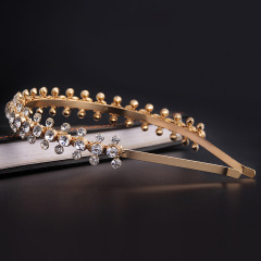 2020 Baroque Vintage Wedding Hairband Hair Accessories Wome Beaded Jewelled rhinestone Headband