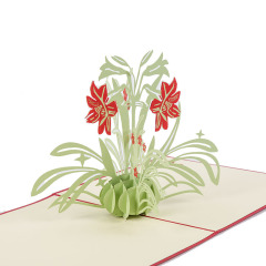 amazon custom christmas flower floral wedding valentine pop-up 3d card pop up card for gift