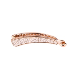 Fashion full diamond toothed pearl crystal headdress decoration vertical hair claw ponytail clips