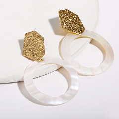 vintage best sell wish amazon women ladi jewelry earrings accessories ocean hoop drop shell earring