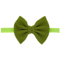 2020 Latest design fabric velvet big bow knot baby girl's hair band for kids hair accessories