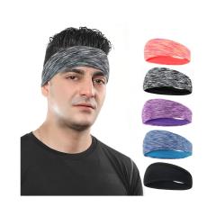 OEM promotion man girls elasticTennis Badminton Basketball Fitness custom headband sport sweatband