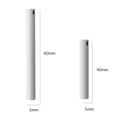 personalized amazon women laser engrave content silver gold stainless steel vertical bar necklace