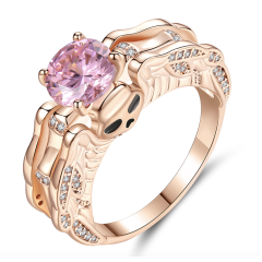 Hot new fashion jewelry gold ring women Female skull head decoration rings