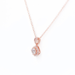 Custom retro 925 sterling silver moissanite diamond jewelry necklace