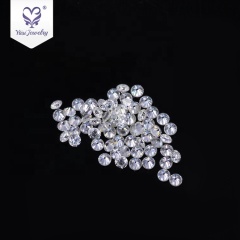 Wholesale 0.5carat white 5mm round brilliant cut natural moissanite