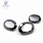 Russia synthetic oval cut black moissanite beads cheap price per carat