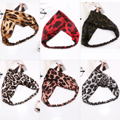 pantherine Girls Stretch headband korean ins fashion leopard girls hair bands women
