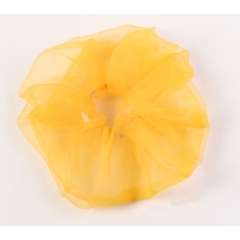 Summer Fashion Retro Transparent Organza Fairy Puffy Elastic Hair Scrunchies for Women