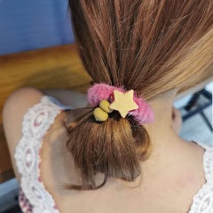 Autumn and winter wholesale popular cute elastic telephone line hair ties with logo for female Autumn and winter wholesale popular cute elastic telephone line hair ties with logo for female