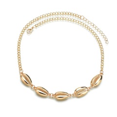 Cool jewelry for couples women chain shell design pendant metal necklace