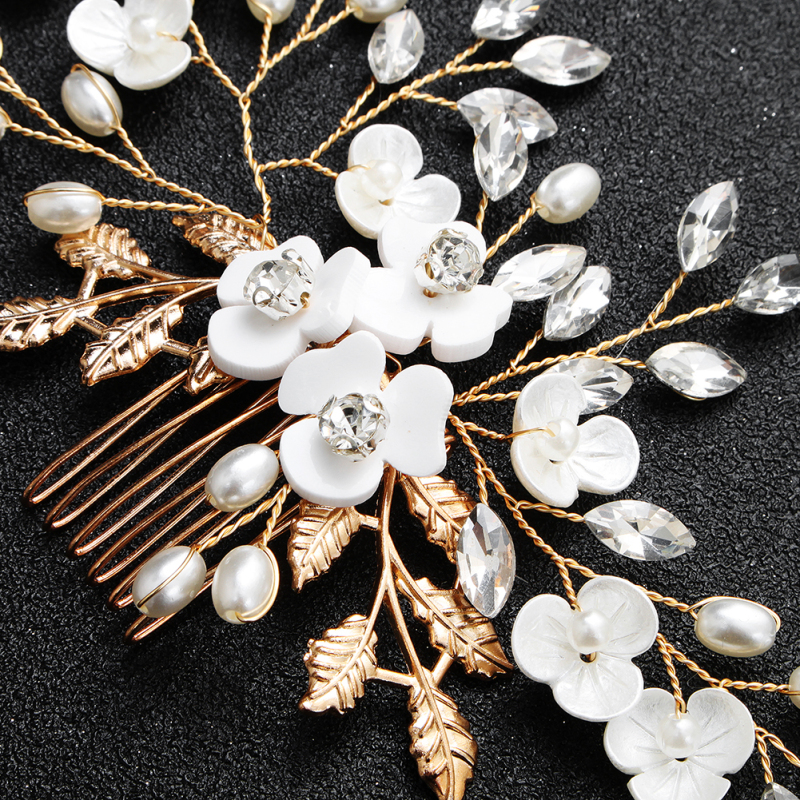 metal womens Pearl Hair Accessories Wedding Bridal Hair Combs for braids metal womens Pearl Hair Accessories Wedding Bridal Hair Combs for braids