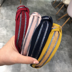 2020 new Custom headband Fashion Trend Hawaii Hair band elastic Multicolor bling knot headbands for Women 2020 new Custom headband Fashion Trend Hawaii Hair band elastic Multicolor bling knot headbands for Women