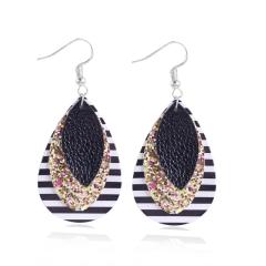 2020 European and American popular new style Fashion jewelry leather earrings