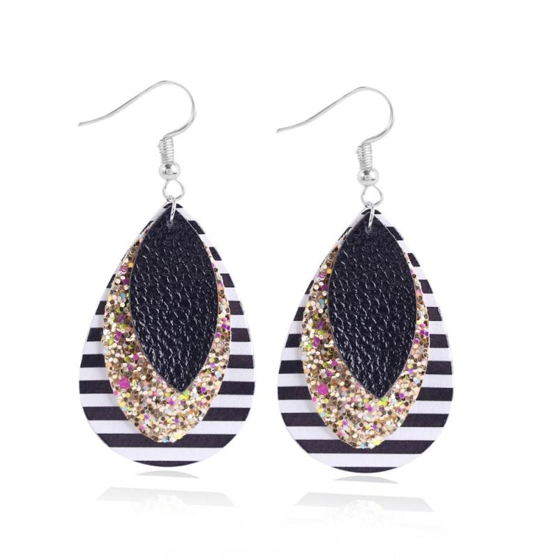 2020 European and American popular new style Fashion jewelry leather earrings 2020 European and American popular new style Fashion jewelry leather earrings