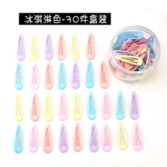 30pcs amazon hot children candy color bb clip metal hair clip hairpin