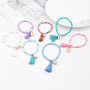 Fashion Colored Tassel Bracelet Bohemian Cowrie Seashell  Weave Bracelet