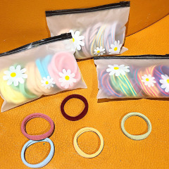 Wholesale cute 25pcs/bag colorful basics rope elastic hair tie for girls hair accessories