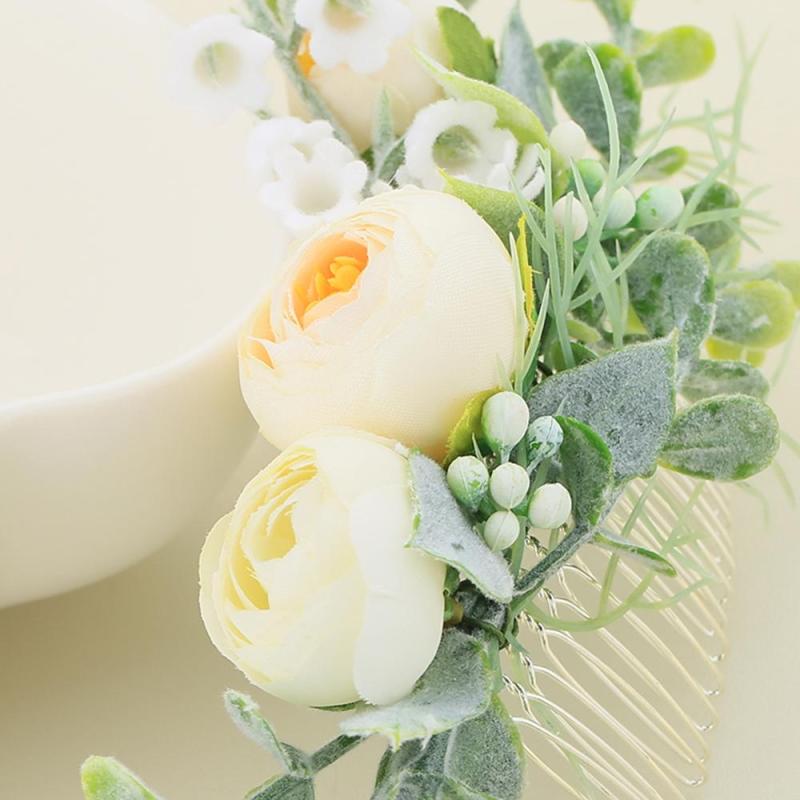 2019 Bride flower Wedding hair accessories women bridal hair combs