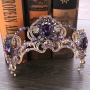 Handmade exquisite queen amethyst crystal wedding bridal tiara crown Handmade exquisite queen amethyst crystal wedding bridal tiara crown