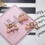 Korean girls rectangle shape hollow out style metal hair claw clip for women Korean girls rectangle shape hollow out style metal hair claw clip for women