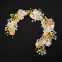 Wholesale OEM Rhinestone gold Wedding bridal floral flower hair bands Wholesale OEM Rhinestone gold Wedding bridal floral flower hair bands