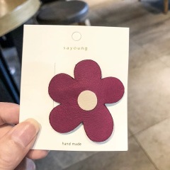 Victoria Baroque Simple colorful non-slip fabric flower barrette hair clip