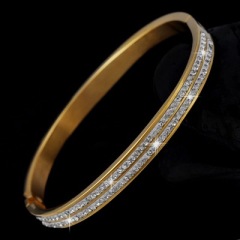 High quality Women's Jewelry Stainless Steel Bracelet Zircon Bracelet