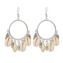 2019 Latest fashion jewelry for women gold silver string sea shell earrings