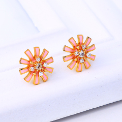 2019 Hot Sale ladies girls princess accessories jewelry flower stud earrings