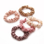 2020 Trendy Summer INS Fancy Elastic Hair Band Small Stain Hair Scrunchies For Girls
