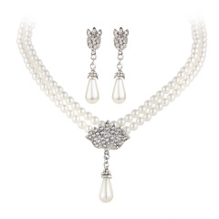 korean wish ins valentine's day christmas gift wedding earring necklace pearl set jewellery