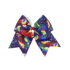 Children's wholesale oversized kids hair accessories set bow hair ring elastic hair ties with bow
