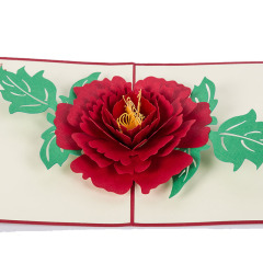 amazon custom christmas flower birthday valentine pop up wedding invitation pop up card for gift