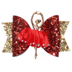 Ballet girl glitter children's princess accessories rhinestone costume side hair clip jewelry