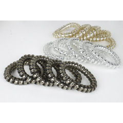 Amazon hot sale fashion girls telephone coil phone cord elastic hair ties for woman