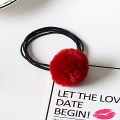 Korea autumn and winter hair ball rubber band hair rope soft wholesale elastic hair tie from china