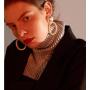 INS Charm drop Earrings Large Dangle Round Circle Pearl Chandelier Earring INS Charm drop Earrings Large Dangle Round Circle Pearl Chandelier Earring
