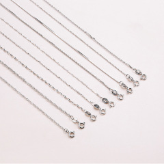 fashion korean 40cm valentine's day christmas gift jewelry silver choker silver chain 925