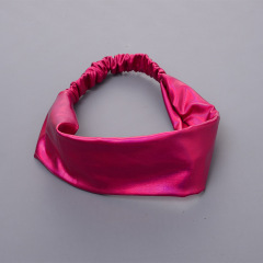 Women neon bing glitter Hair Accessories Ladies Wrap Elastic Headband Hairband