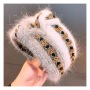 Women's Hair Accessories pompom headband Bunny Ears diamond plush hair bands Women's Hair Accessories pompom headband Bunny Ears diamond plush hair bands